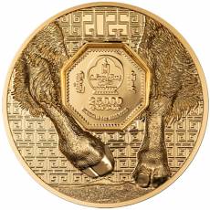Goldmünze 1 oz Wild Mongolia Bison Ultra High Relief 2025