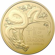 Goldmünze 1 oz Australien RAM Lunar Drache 2024