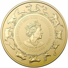 Goldmünze 1 oz Australien RAM Lunar Drache 2024