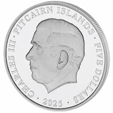 Silbermünze 1 oz Marine Life Flame Angel Fish Pitcairn Islands 2025
