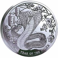 Silbermünze 1 oz Lunar Year of the Snake Pitcairn Islands 2025