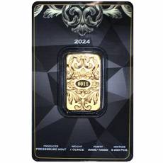 1 Unze Pressbourg Mint - Goldbarren 999,9/1000