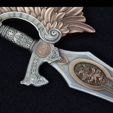 2.5 oz Silver The Sword of St. Gabriel Schwert des Erzengel Gabriel Ultra High Relief Limited Edition Ultra High Relief Rosegold 2025