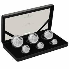 6 Coin-Set Britannia Silber PP 2025