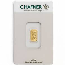 1 gramm C. Hafner - Goldbarren 999,9/1000