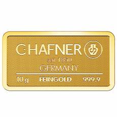10 gramm C. Hafner - Goldbarren 999,9/1000