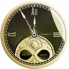 Goldmünze Silbermünze 1 oz 10 Jahre Chronos Panta Rhei Tokelau Proof Like 2025
