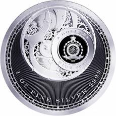 Silbermünze 1 oz 10 Jahre Chronos Panta Rhei Tokelau Proof Like 2025
