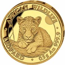 Goldmünze 0,5 gramm Somalia Leopard 2025