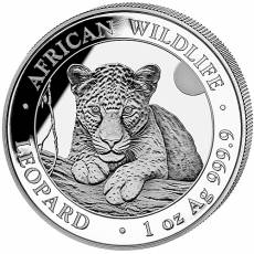 1 Unze Silbermünze Somalia African Wildlife Leopard 2025