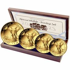 Goldmünzen 4-Coin-Prestige Set African Wildlife Elefant 2025