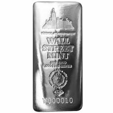 1 kg Silberbarren Wall Street Mint