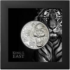 Silbermünze 1 oz KING OF THE EAST - TIGER Ultra High Relief 2025