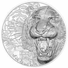 Silbermünze 1 Kg KING OF THE EAST - TIGER Ultra High Relief 2025