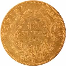 20 Franc Goldmünze Napoleon III. Frankreich 1856