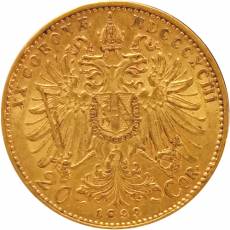 Goldmünze 20 Kronen Franz Josef I. Österreich 1893