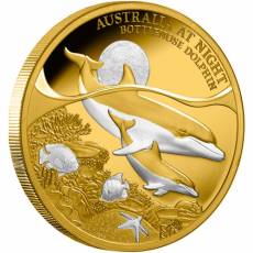 Goldmünze Australia at Night Bottlenose Dolphin 2025