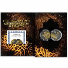 2 x 1 Unze Silber Germania Beasts Gullinborsti Geminus Limited Edition 2025
