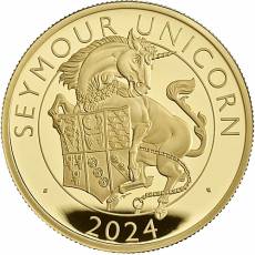 Goldmünze 1 oz Tudor Beasts Unicorn Polierte Platte 2024