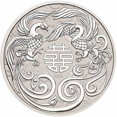 1 oz Silber Australien Perth Mint Chinese Myths and Legends - Double Phoenix 2025