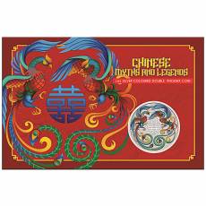 1 oz Silber Australien Perth Mint Chinese Myths and Legends - Double Phoenix Vivid Color Coincard 2025