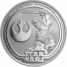 1 Unze Silbermünze Star Wars Luke Skywalker Niue 2025