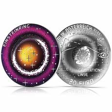 Silbermünze 20 Euro Faszination Universum Einsteinring 2025