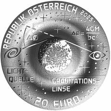 Silbermünze 20 Euro Faszination Universum Einsteinring 2025