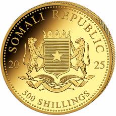 Somalia Elefant 1/2 Unze Gold 2025