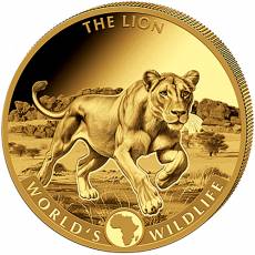 Goldmünzen 4-Coin-Prestige Set Worlds Wildlife Kongo Löwe 2025