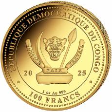 Goldmünzen 4-Coin-Prestige Set Worlds Wildlife Kongo Löwe 2025