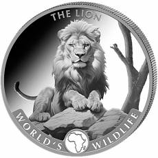 1 Unze Silbermünze World´s Wildlife Kongo Löwe 2025