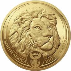 5 x 1/4 oz Goldmünze Komplette Serie Big Five II Elefant, Löwe, Leopard, Nashorn, Büffel
