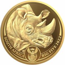 5 x 1/4 oz Goldmünze Komplette Serie Big Five II Elefant, Löwe, Leopard, Nashorn, Büffel
