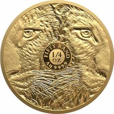 5 x 1/4 oz Goldmünze Komplette Serie Big Five II Elefant, Löwe, Leopard, Nashorn, Büffel