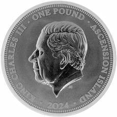 Silbermünze 1 oz Ascension Island Jody Clark Lunar Dragon 2024