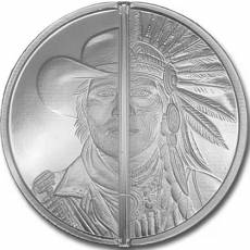 1 oz Silver Round Western Warrior 2025