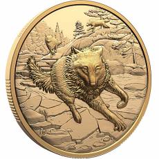 Goldmünze 1 Unze Great Hunters Wolf Ultra High Relief 2025