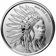 1 oz Silver Round Buffalo Girl 2025