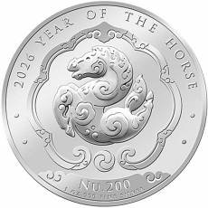 1 oz Silbermünze Kingdom of Bhutan Lunar Pferd 2026