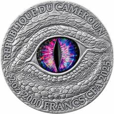 Silbermünze 2 oz The Dragonology Stonegaze Basilisk 2025