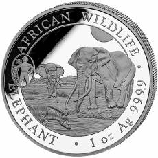 Somalia Elefant 1 Unze Silber Sonderausgabe ANA Oklahoma 2025