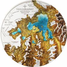 5 Unzen Silbermünze Topography Yellowstone 2025