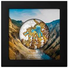 5 Unzen Silbermünze Topography Yellowstone 2025