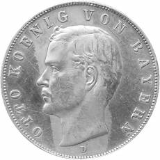Silbermünze 3 Mark Bayern Otto 1911