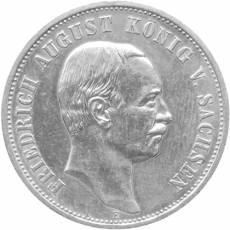 Silbermünze 3 Mark Sachsen Friedrich August III 1912