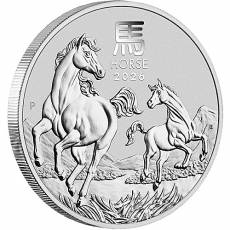 1 kg Silbermünze Australien Lunar III Pferd 2026