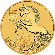 1/4 Unze Goldmünze Australien Lunar III Pferd 2026