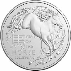 Silbermünze 1 oz Australien RAM Lunar Pferd 2026