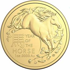 Goldmünze 1 oz Australien RAM Lunar Pferd 2026
